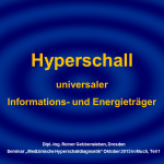 1 Hyperschall – universaler Informations- und Energieträger