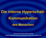 4 Die interne Hyperschall-Kommunikation